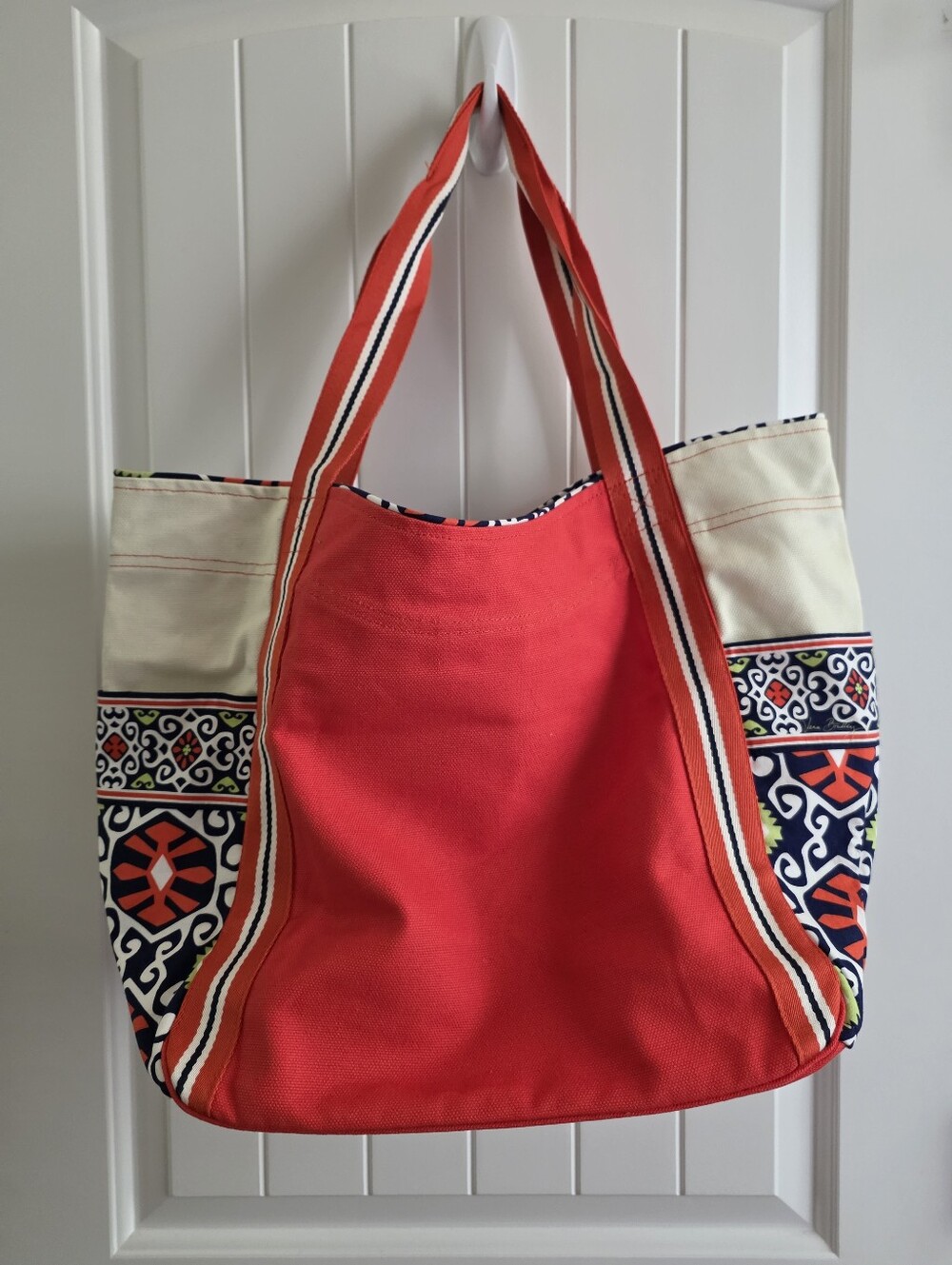 New Vera Bradley Tote Bag “Large Colorblock Tote Sun Valley” 24x22.5”